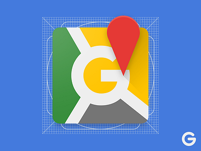 Google Maps icon app apple google google maps icon icon design ios logo material material design photoshop vector