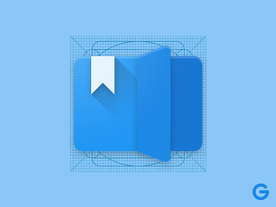 Books icon app apple book icon icon design ios logo material material design photoshop vector