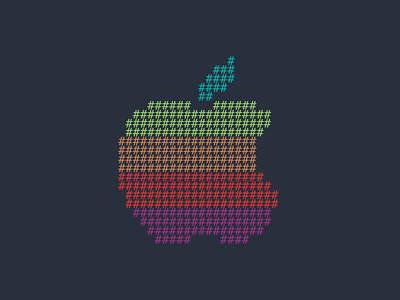 WWDC '16 apple ascii ascii art illustration photoshop vector wwdc