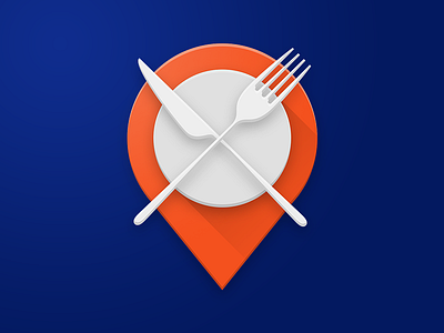 RapidFood Icon app apple food icon icon design ios logo material material design photoshop rapidfood vector