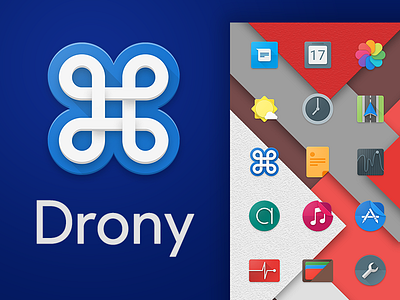 Drony App Icon app apple drony icon icon design ios logo material material design photoshop vector
