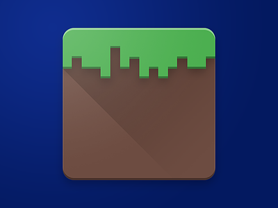Minecraft Icon app apple icon icon design ios logo material material design minecraft photoshop vector