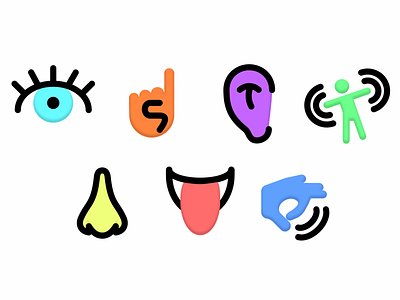 Ponder - Senses branding icon icon design illustration logo ui vector