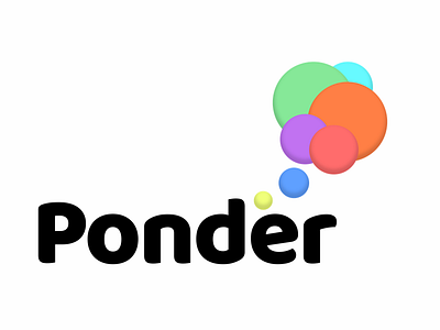 Ponder - Logo branding icon icon design illustration logo typography ui