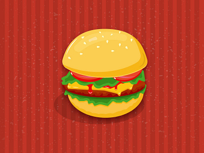 Burger burger fast food free hamburger illustration vector