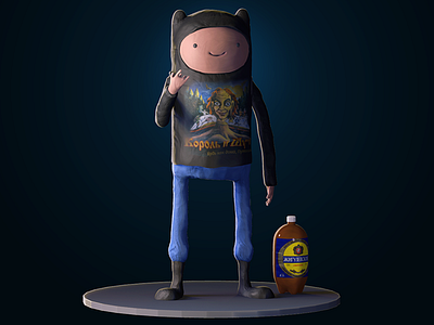 Finn the Govnar' 3d adventure time finn paint