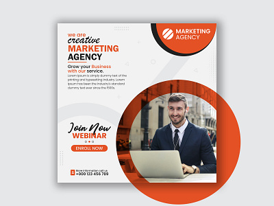 Creative Marketing Agency Social Media Post Template