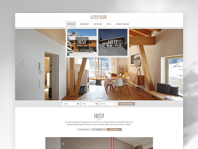 apartments website apartements clean guesthouse holiday homepage hotel simple ui design uiux web website