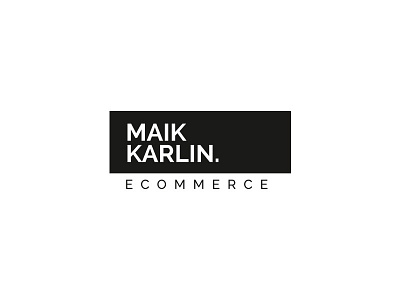 MK - Ecommerce Logo ecommerce logo mk typografie