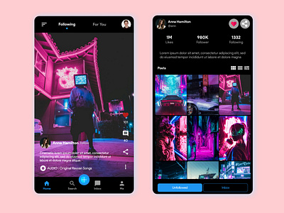 Tiktok Redesign - Theme - Concept android app apps muslim dark ui malaysia rayyan tiktok tiktok dark tiktok dark tiktok redesign tiktok ui tiktok ui video apps video online
