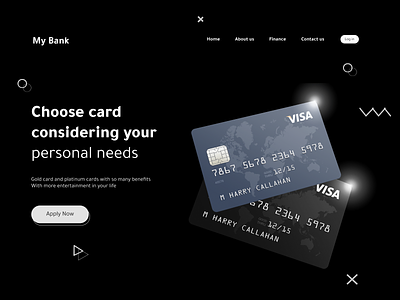 Bank Credit Card Landing Page