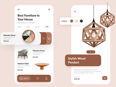 Furniture App Design app app design application application design design furniture furniture app design graphic design illustration page ui ui design ux ux design