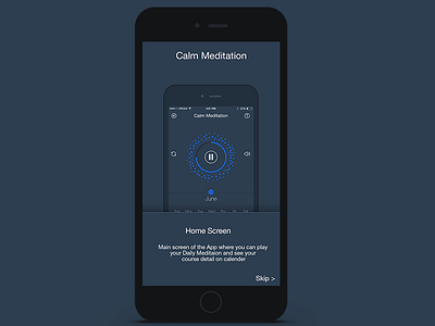 Guide Screen app clean dark guide screen ios minimal music player psd shadow simple ui walkthrough