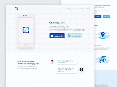 Connect One Landing Page