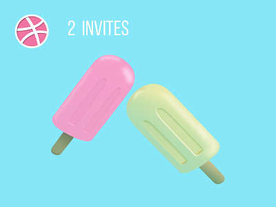 2 Dribbble invites giveaway candy cool draft giveaway invitation invite invites