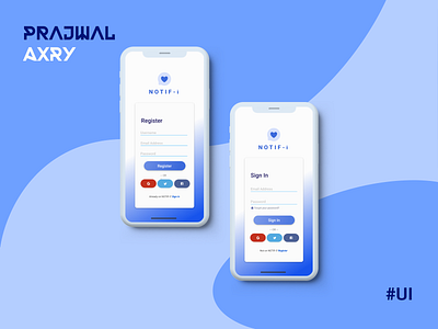 Login & Sign Up | Minimalistic UI Design app design graphic design login register sign up ui userinterface