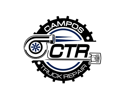 truck repair design logo