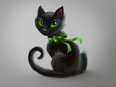 The name's Cat.. Black Cat black cat gaze halloween