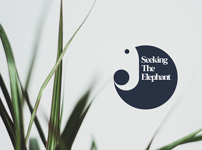 Seeking The Elephant | Branding branding elephant logo minimal negative solid sustainable