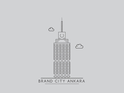 Brand City Ankara - Sheraton Hotel ankara brand city hotel line sheraton simple tower vector work