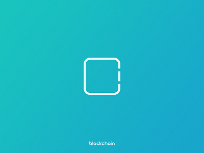 Blockchain | logo bitcoin block blockchain icon logo minimal