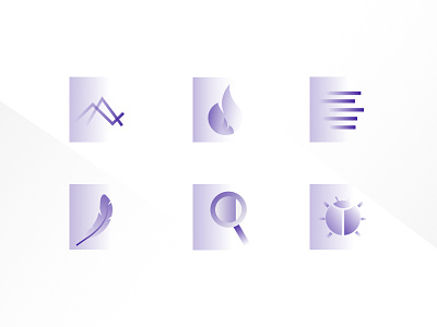 Thundra Feature Icons data gradient icon illustrations minimal monitor
