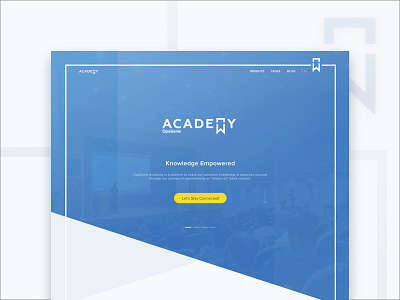 Academy academy line minimal page uiux web