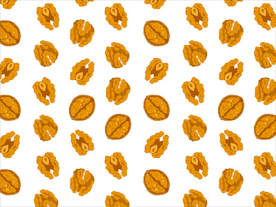 Walnuts seamless pattern food pattern wallpaper walnut
