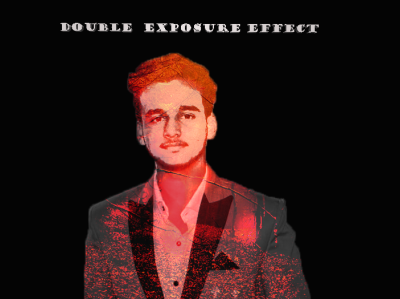 Double exposure pic with light linear effect adobe photoshop canva design doubleexposure graphicdesign illustration linear design vector