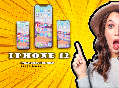 youtube thumbnail with i phone 12 adobe photoshop branding canva design graphicdesign illustration iphone iphone app iphone thumbnail iphone x