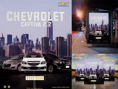 Chevrolet captiva poster manipulation adobe photoshop canva design graphicdesign illustration manipulation pos poster