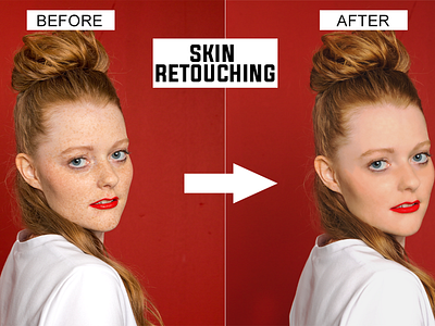 Model Face Skin Retouching