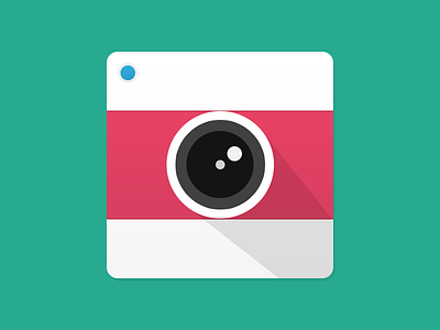 Camera Icon apple camera flat green icon ios ios7 photo picture red simple