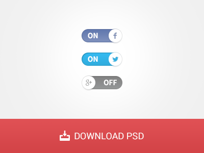 Social Switches download facebook freebie google off on psd psddd social switches toggle twitter