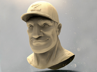 Baseball Player (Hour Speed Sculpt) 3d 3d model animation baseball mudbox pixar zbrush
