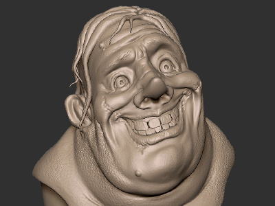 The Joker (Alt View) (Hour Speed Sculpt) 3d 3d model animation batman comics dc joker mudbox pixar zbrush