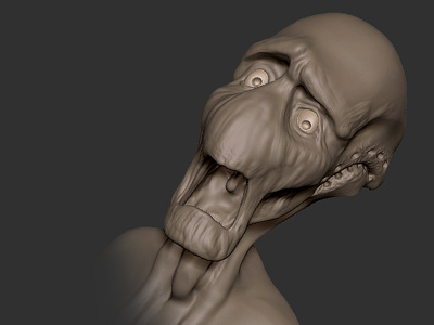 Worried Alien (Hour Speed Sculpt) 3d 3d model alien animation fantasy mudbox pixar sci fi space zbrush