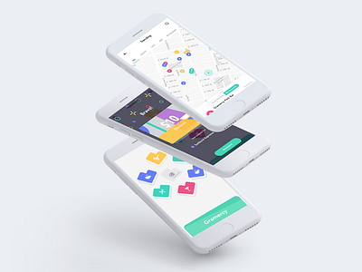 Hyperlocal App interface product uiux