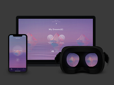 Dreamfield VR design；interface uiux；product vr