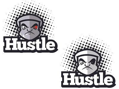 Mean Hustle logo design cartoon design freelance hustle logo logodesign mascot vector