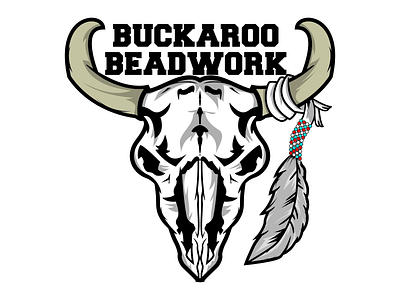 Buckaroo Beadwork art beads brands clothing line logo logos mascot vector