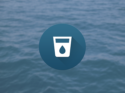 Daily UI 005 :: App Icon :: Water Intake app icon material design ui water