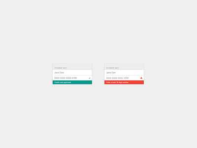 Daily UI 011 :: Flash Message :: Credit Card