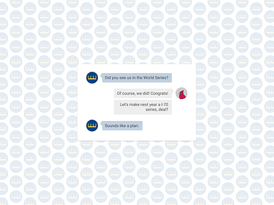 Daily UI 013 :: Direct Messaging :: Royals daily ui direct messaging messaging ui