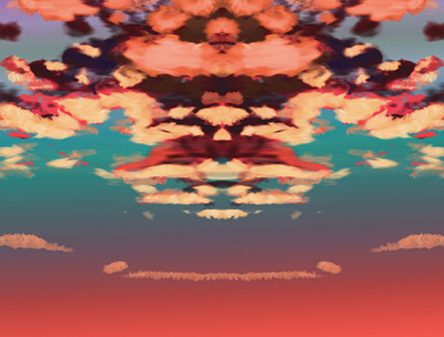 Colores de la tarde clouds colorful illustration illustrator sky sunset