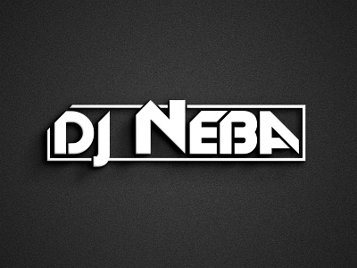 Logo - DJ Neba branding design flat graphic design illustration illustrator logo logodesign typography vector
