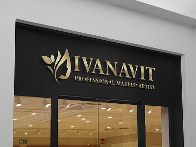 Logo - IVANAVIT Makeup Artist branding design graphic design illustration illustrator logo logodesign makeup makeupartist typography vector