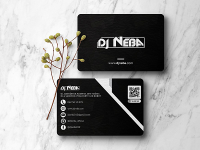 Busines Card - DJ Neba branding business card design business cards businesscard design graphic design graphicdesign illustration illustrator logo logodesign vector