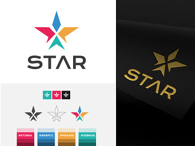 STAR branding concept design fly freedom growth logo logo designer in nepal nepal process rokaya star success