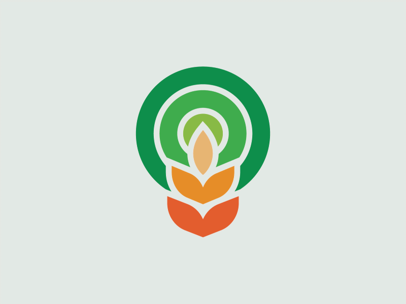 New agricultural agro animation branding concept design gif green logo nepali process